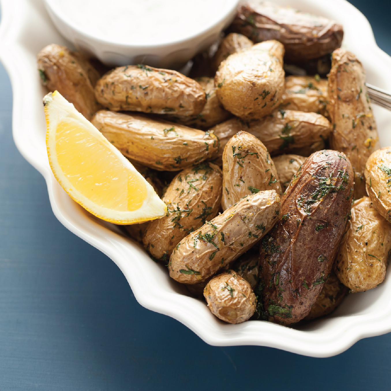 Potatoes Elevated: Baby Potatoes with Lemon Dill Sauce