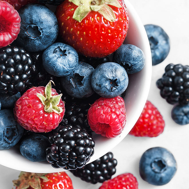 Red, white, and blue fruit salad recipe